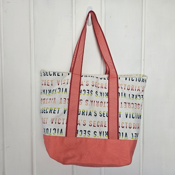Victoria Secret Shopper Rainbow Lettering Tote Bag - Picture 6 of 9